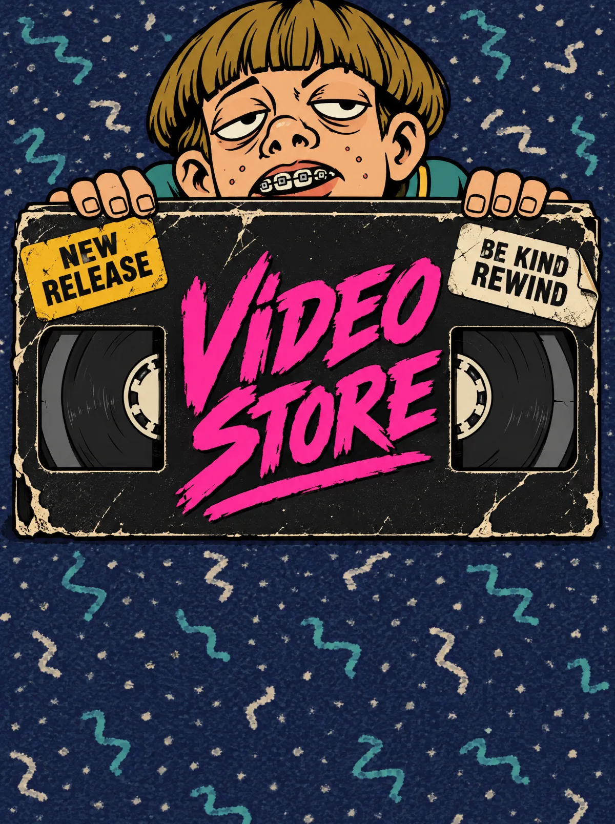 Video store poster art